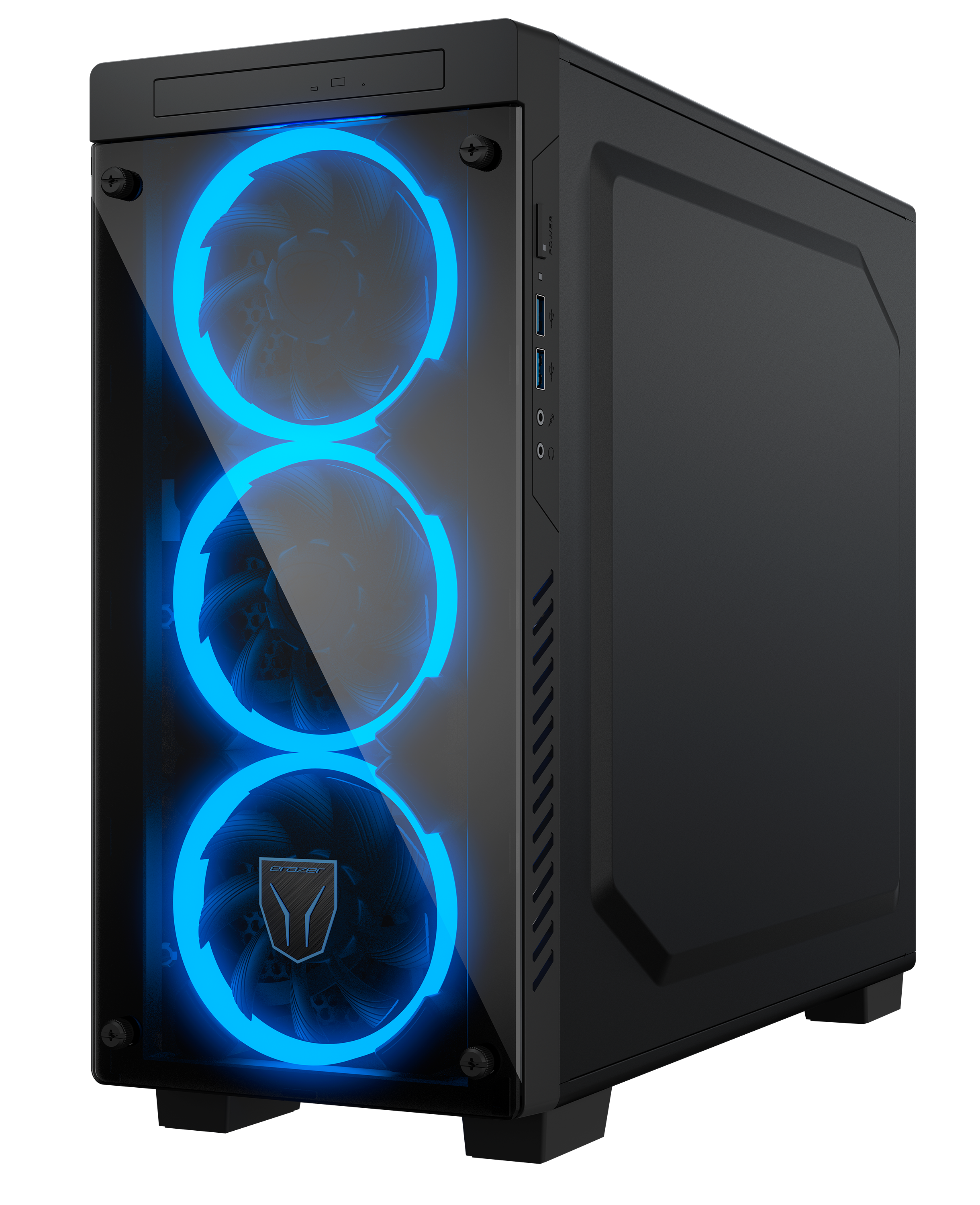 X61 behuizing binnen aanzicht met RTX 2070