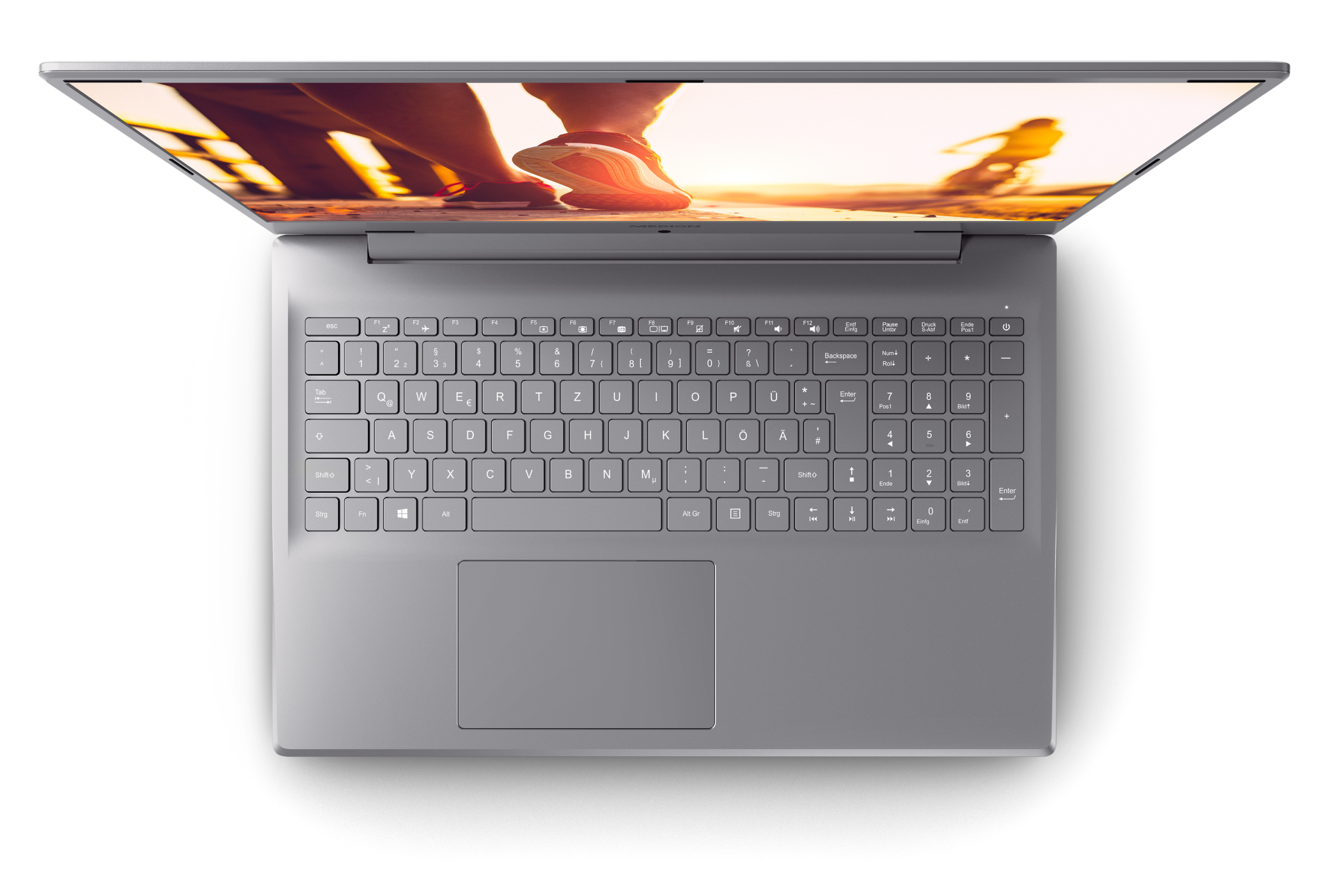 17 inch bovenaanzicht