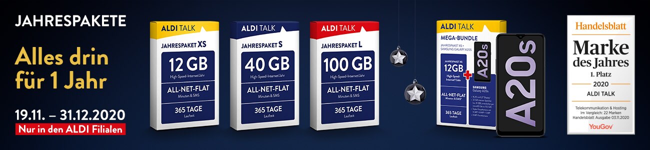 ALDI TALK Jahrespakete | ALDI TALK Online Shop