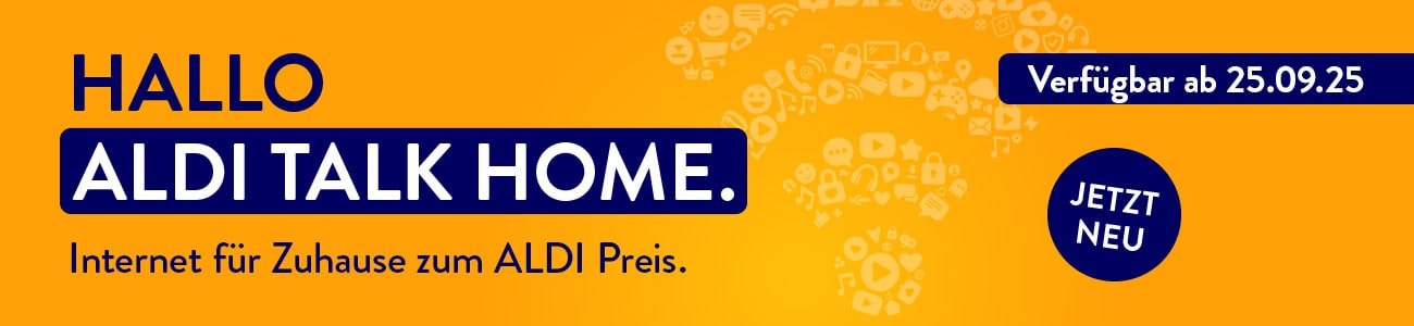 ALDI TALK HOME. Internet für Zuhause zum ALDI Preis.