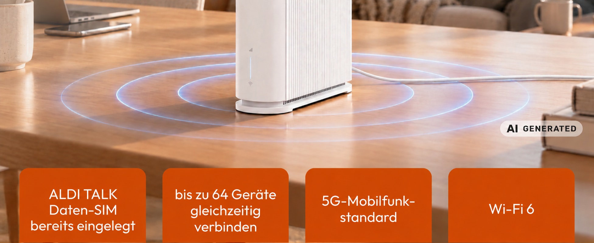 ZTE Router im Einsatz