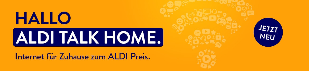 ALDI TALK HOME. Internet für Zuhause zum ALDI Preis.
