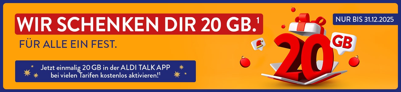 ALDI-TALK - 20 GB Datenbonus