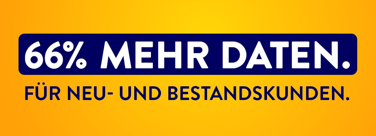 ALDI TALK - 66% mehr Daten. Für Neu- und Bestandskunden