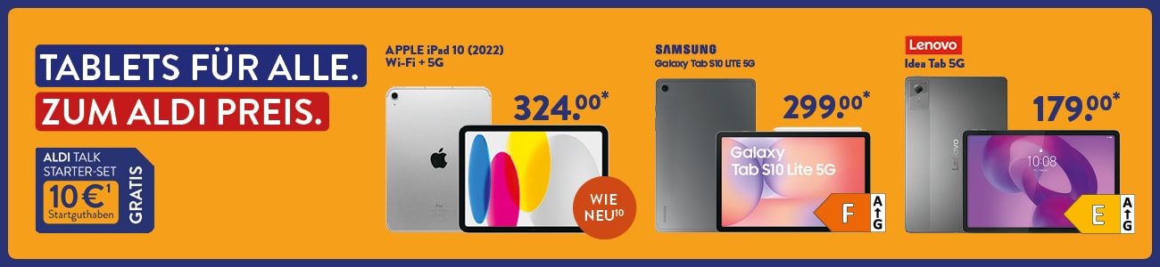 Bei ALDI TALK findest du regelmäßig neue Angebote rund um moderne Smartphones,  Router für schnelles Internet sowie smarte Begleiter für den Alltag.