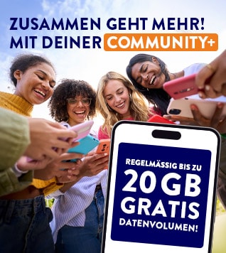 Zusammen geht mehr! Mit deiner Community+.