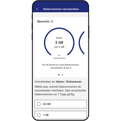 4. Daten verschenken oder anfordern