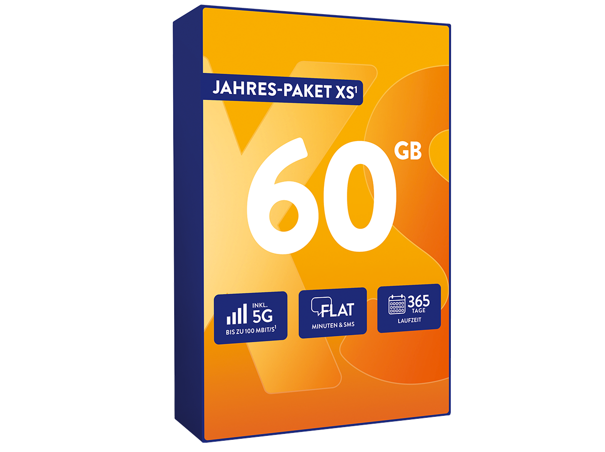 <strong>ALDI TALK</strong> - Prepaid Jahres-Paket XS