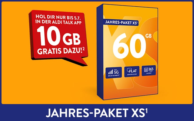 ALDI TALK Jahres-Paket XS