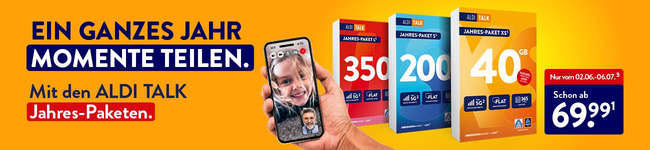 ALDI TALK - JAHRES-PAKETE