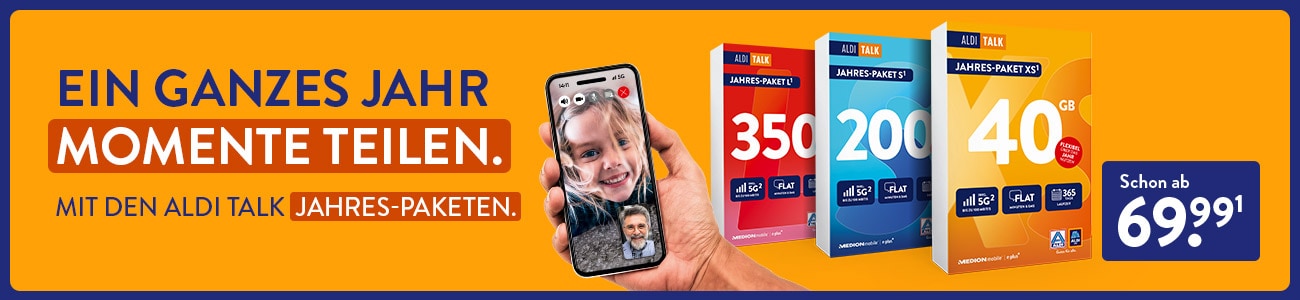 ALDI TALK - JAHRES-PAKETE