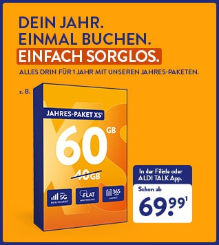 ALDI TALK Jahres-Pakete