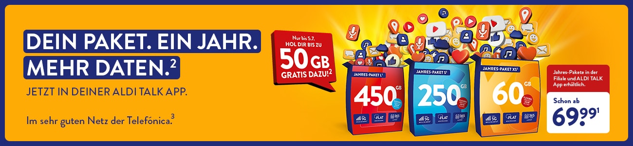 ALDI TALK - JAHRES-PAKETE