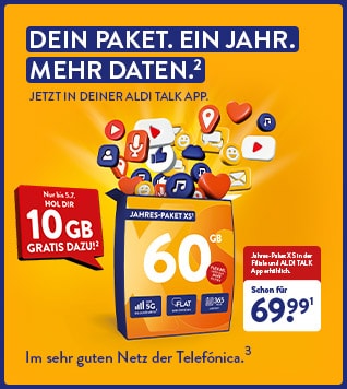 ALDI TALK Jahres-Pakete