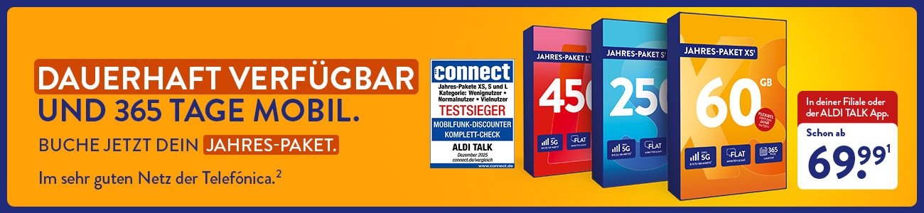 ALDI TALK - JAHRES-PAKETE