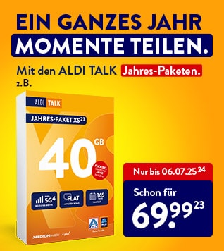 ALDI TALK Jahres-Pakete