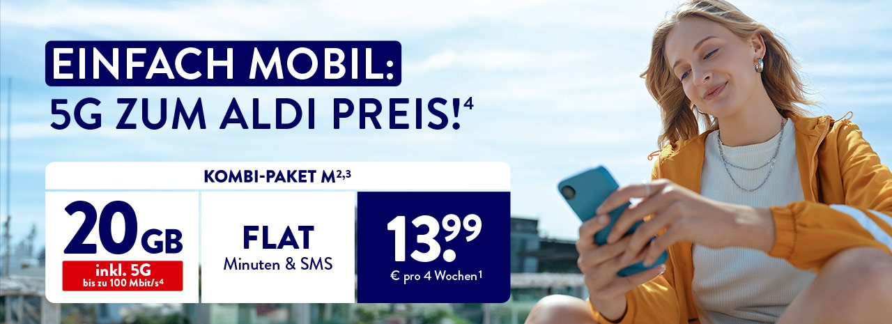 EINFACH MOBIL: 5G ZUM ALDI PREIS(4)