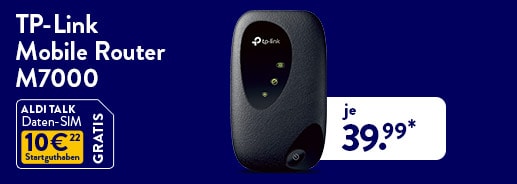 TP-LINK Mobile Router M7000, 4G LTE, Black