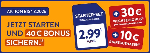 Jetzt starten und 40€ Bonus sichern(1)