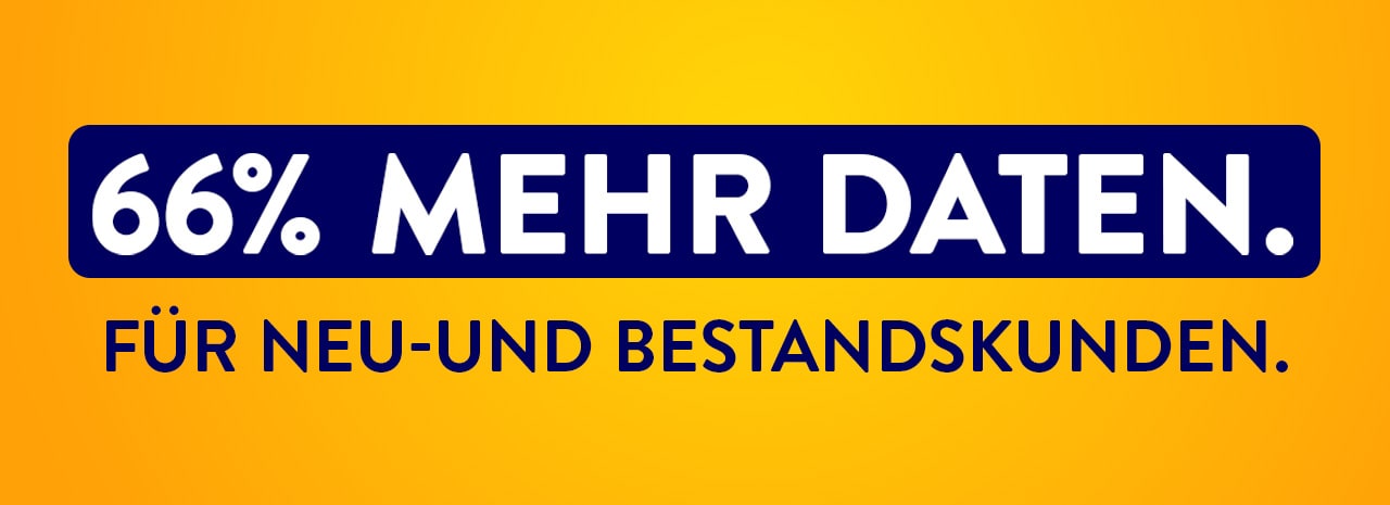 ALDI TALK - 66% mehr Daten. Für Neu- und Bestandskunden
