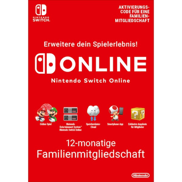 medion.com | Nintendo Switch Online (Familienmitgliedschaft - 12 Monate)