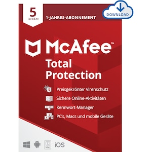 McAfee Total Protection (1 Jahr - 5 Geräte)