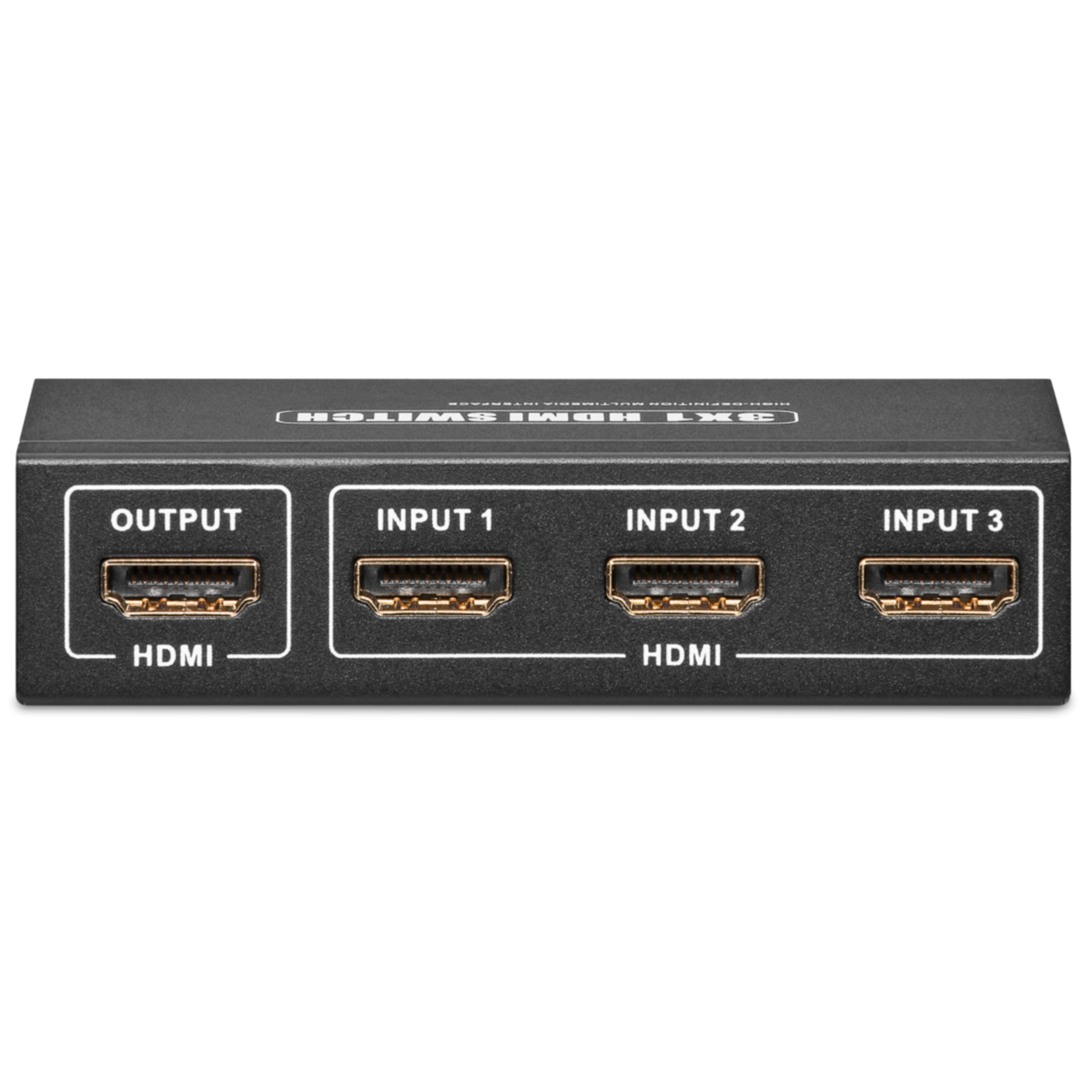 WENTRONIC HDMI™ Umschaltbox zum Anschluss von bis zu 3 Geräten an z.B. 1 Fernsehgerät