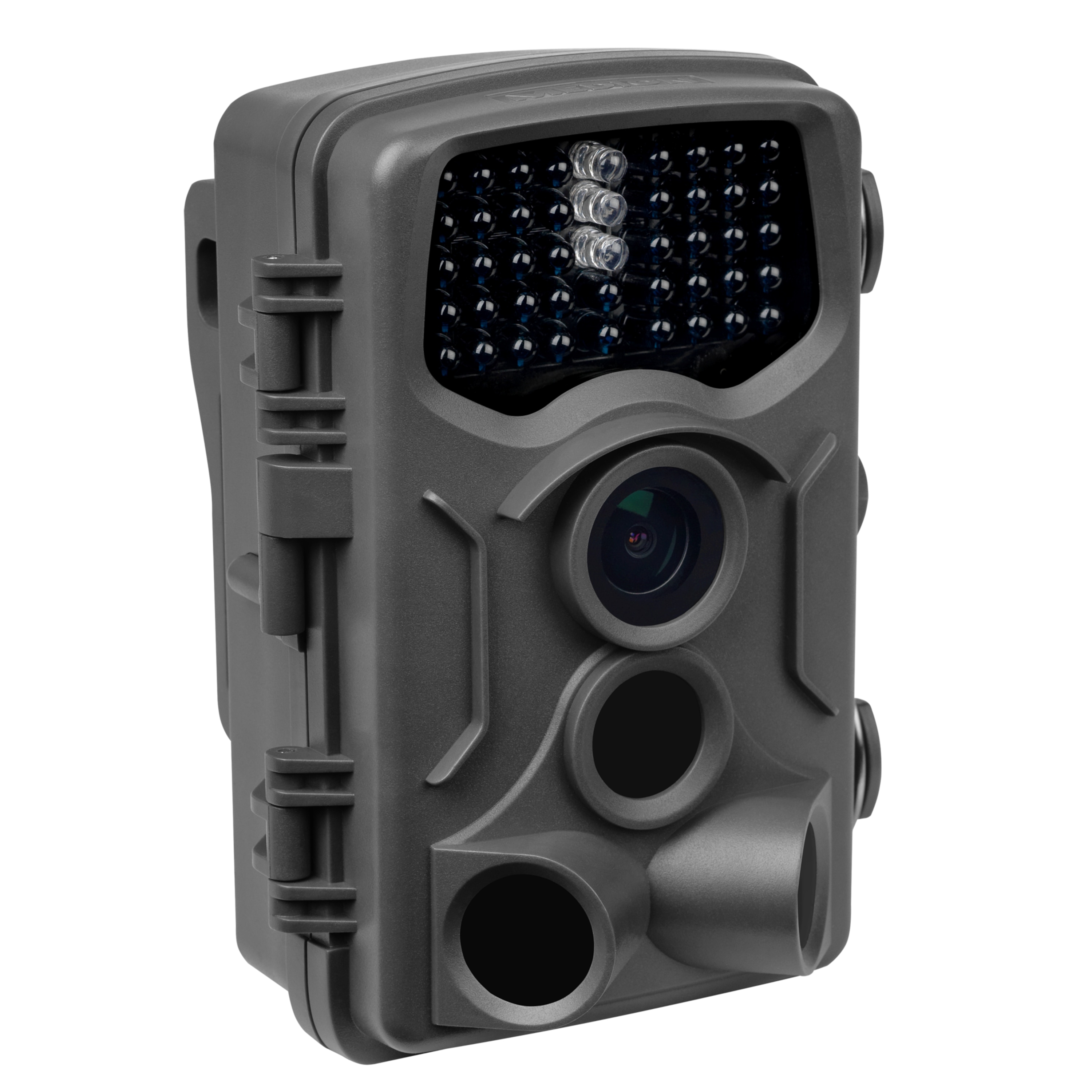 MEDION® S47044 Wildkamera mit getarntem Gehäuse, 6,1 cm (2,4") TFT-Display, 5 MP CMOS Sensor, spritzwassergeschützt, Bewegungsmelder
