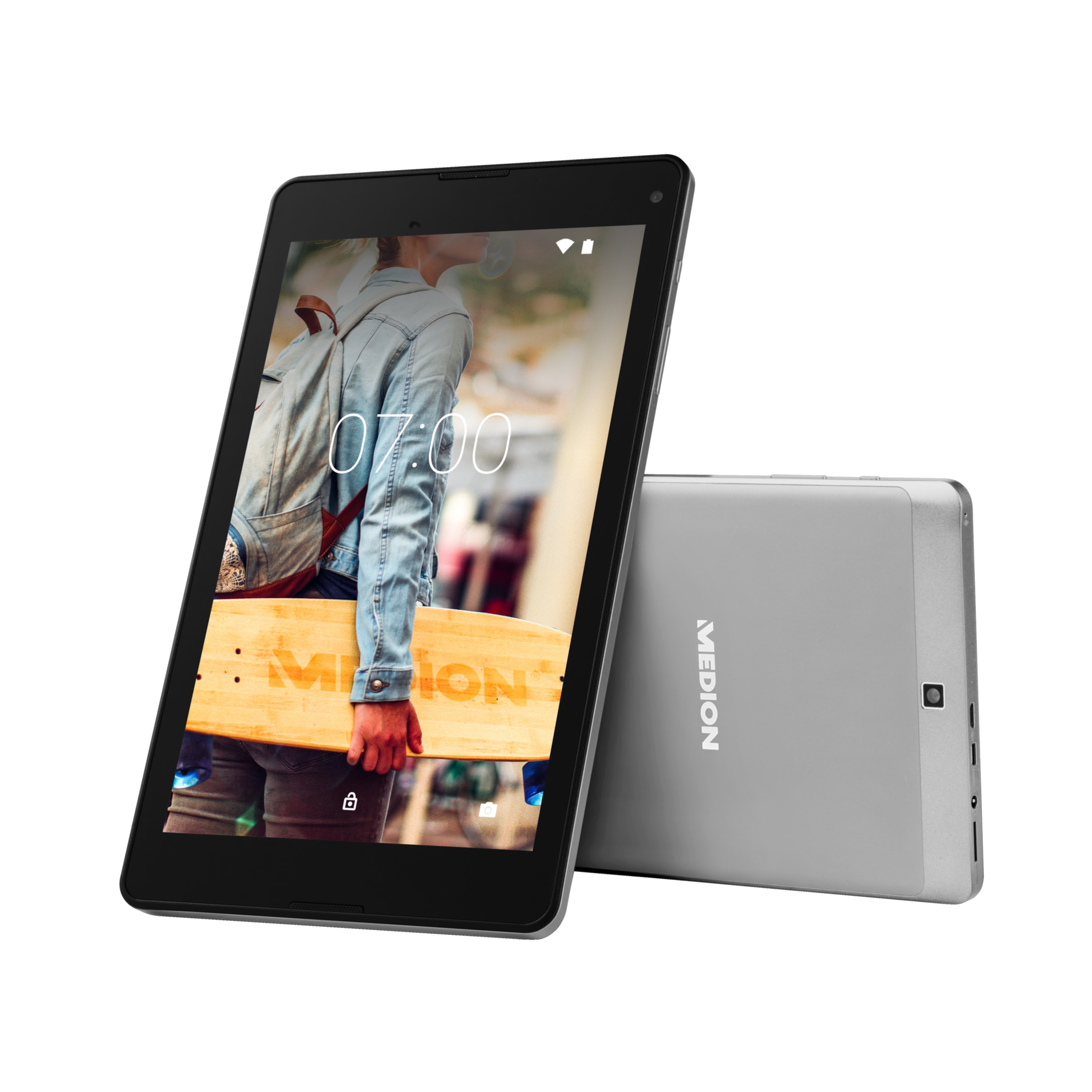 MEDION® LIFETAB® P8524 Tablet, 20,32 cm (8") FHD Display, Android™ 7.0, 64 GB Speicher, 2 GB RAM, Quad Core Prozessor, Metallgehäuse