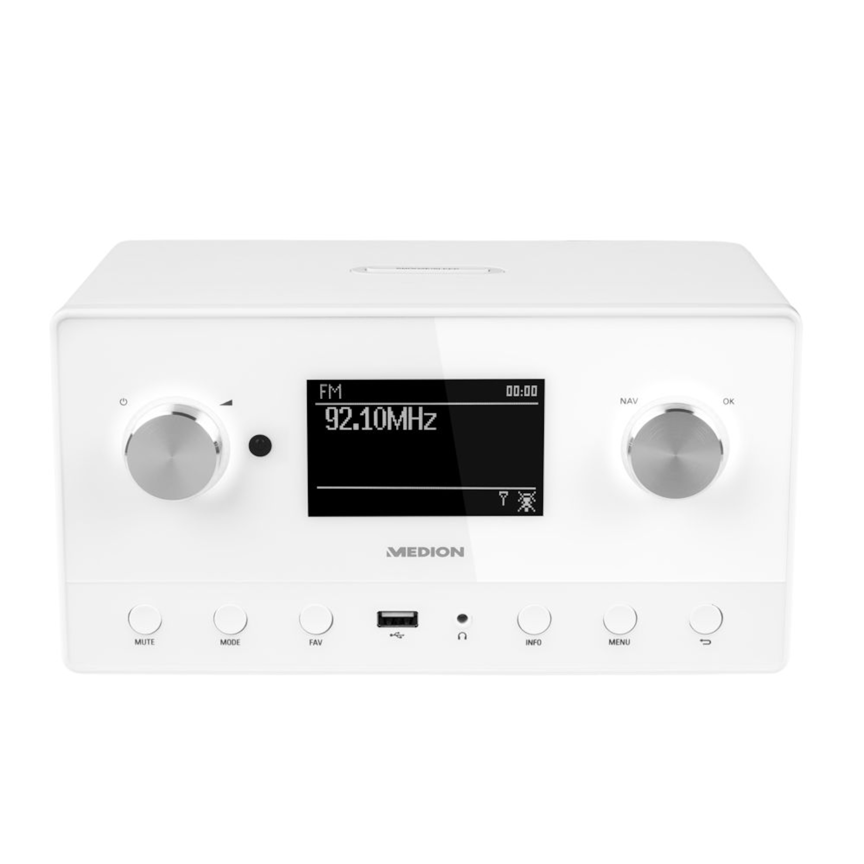 MEDION® LIFE® P85066 Internetradio, 8,9 cm (3,5“) LC-Display, DAB+, UKW, Radio Data System, Spotify®, Multiroom-Funktion