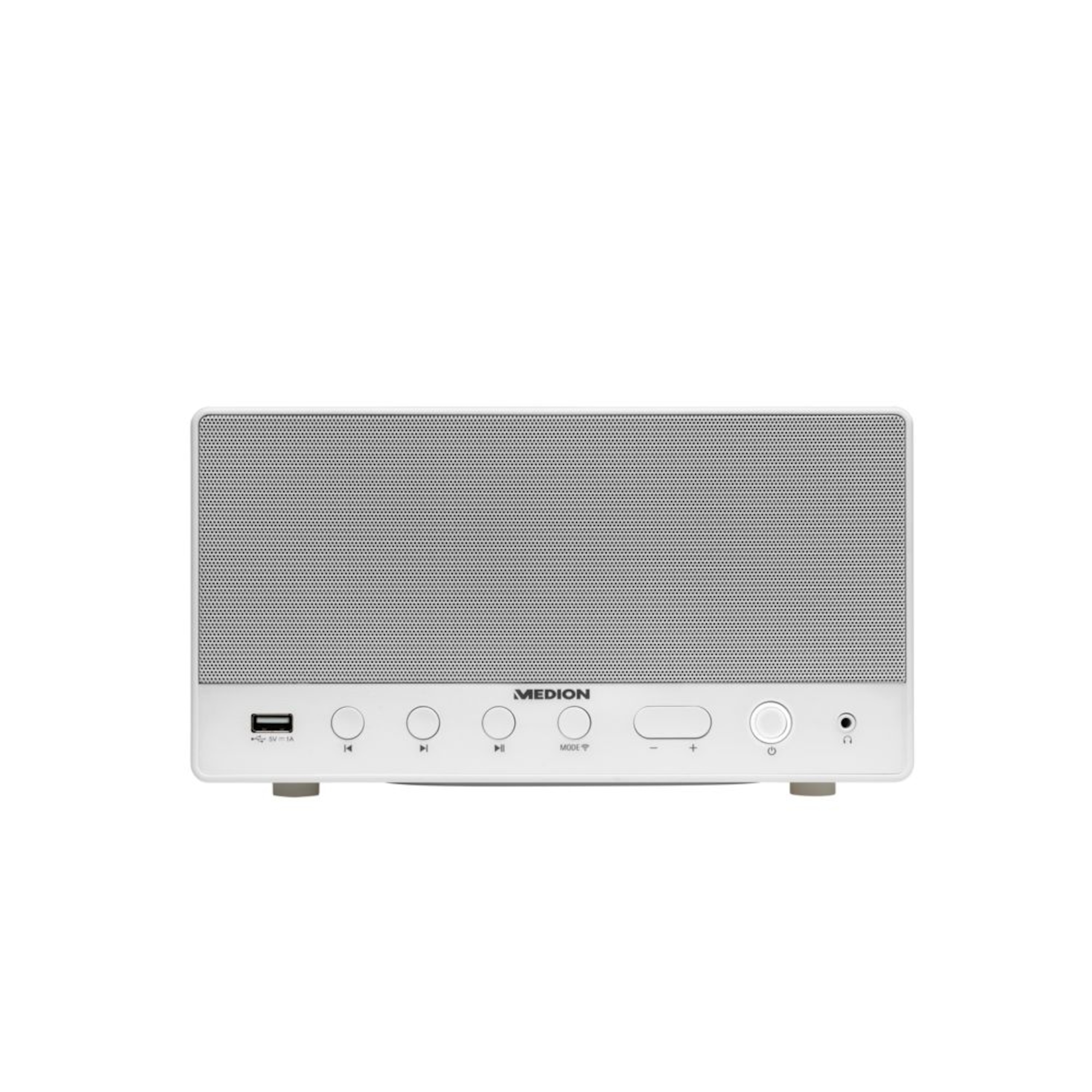 MEDION® Sparpaket - 2 x MEDION® LIFE® P61071 Multiroom Lautsprecher mit WLAN, Spotify Connect kompatibel, DLNA, USB Ladeanschluss, AUX-In, 2 x 7 Watt + 15 Watt RMS