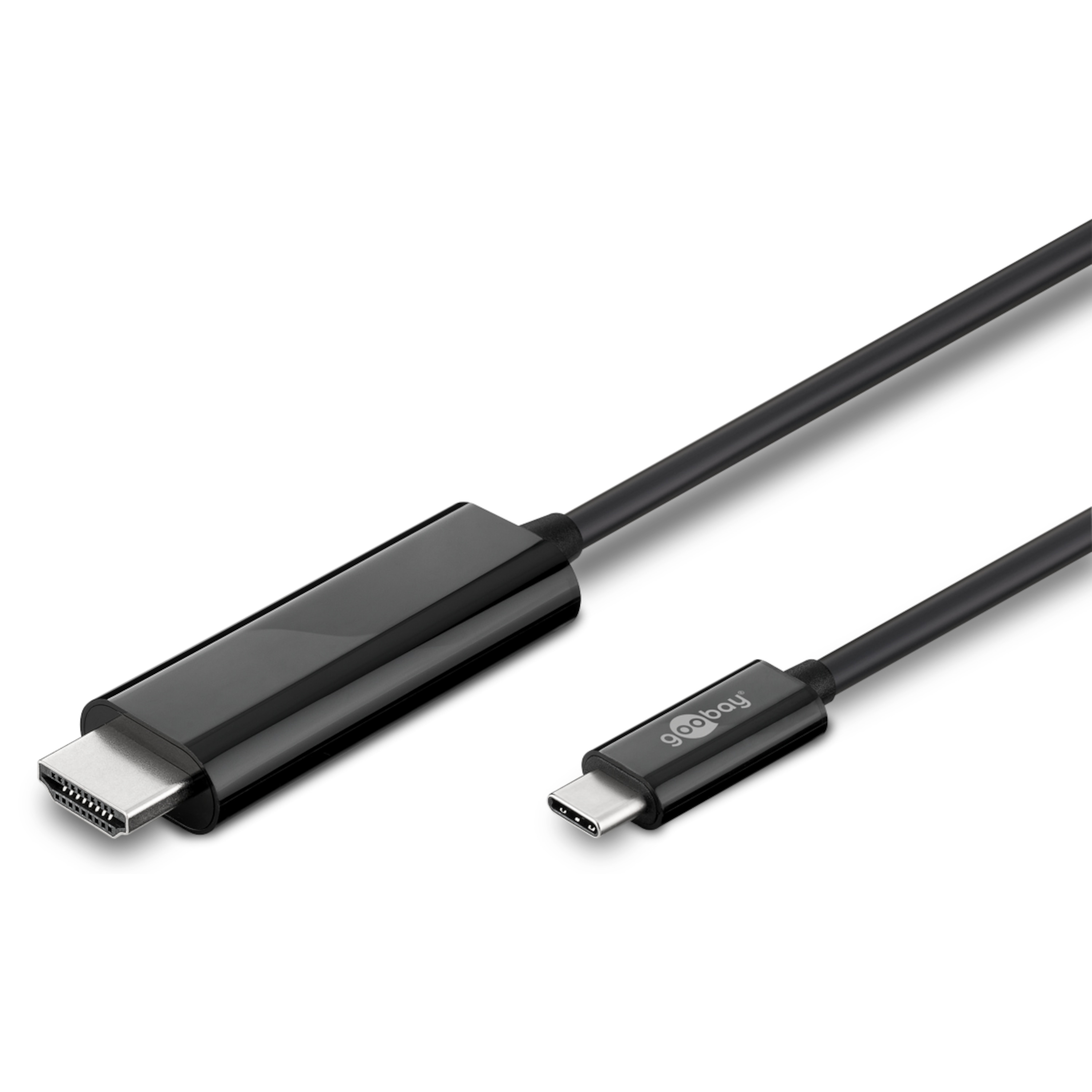 GOOBAY USB 3.1 Type-C™ zu High Speed HDMI™ Adapterkabel, unterstützt Ultra HD bis 4k*2k@60Hz, HDCP 2.2 konform, 1,8m
