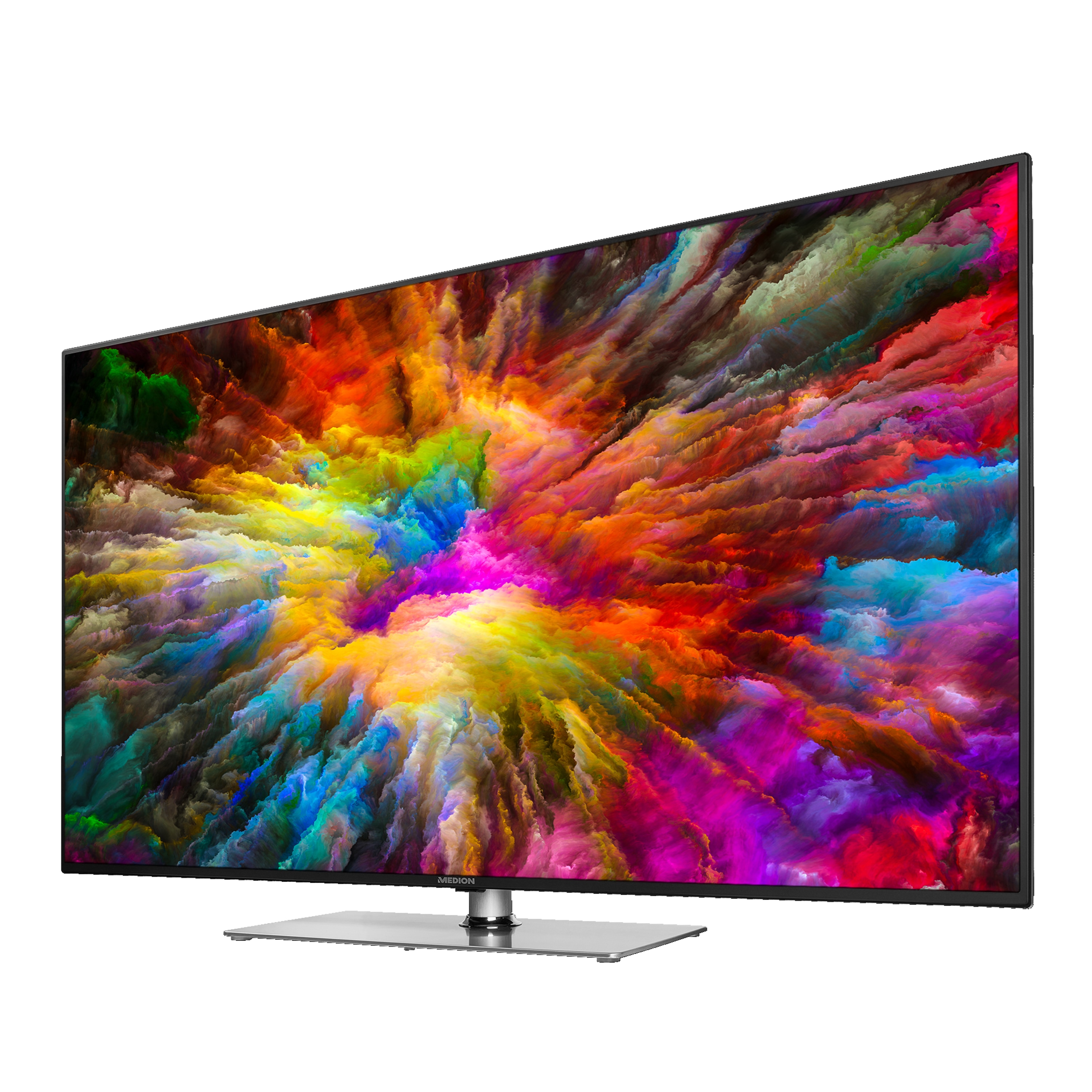MEDION® LIFE® S15512 Smart TV, 138,8 cm (55") LED-Backlight, UHD Display, HDR, HD Triple Tuner, Bluetooth®, PVR, Netflix, HbbTV, CI+, inkl. 2.1 TV Soundbar E64126