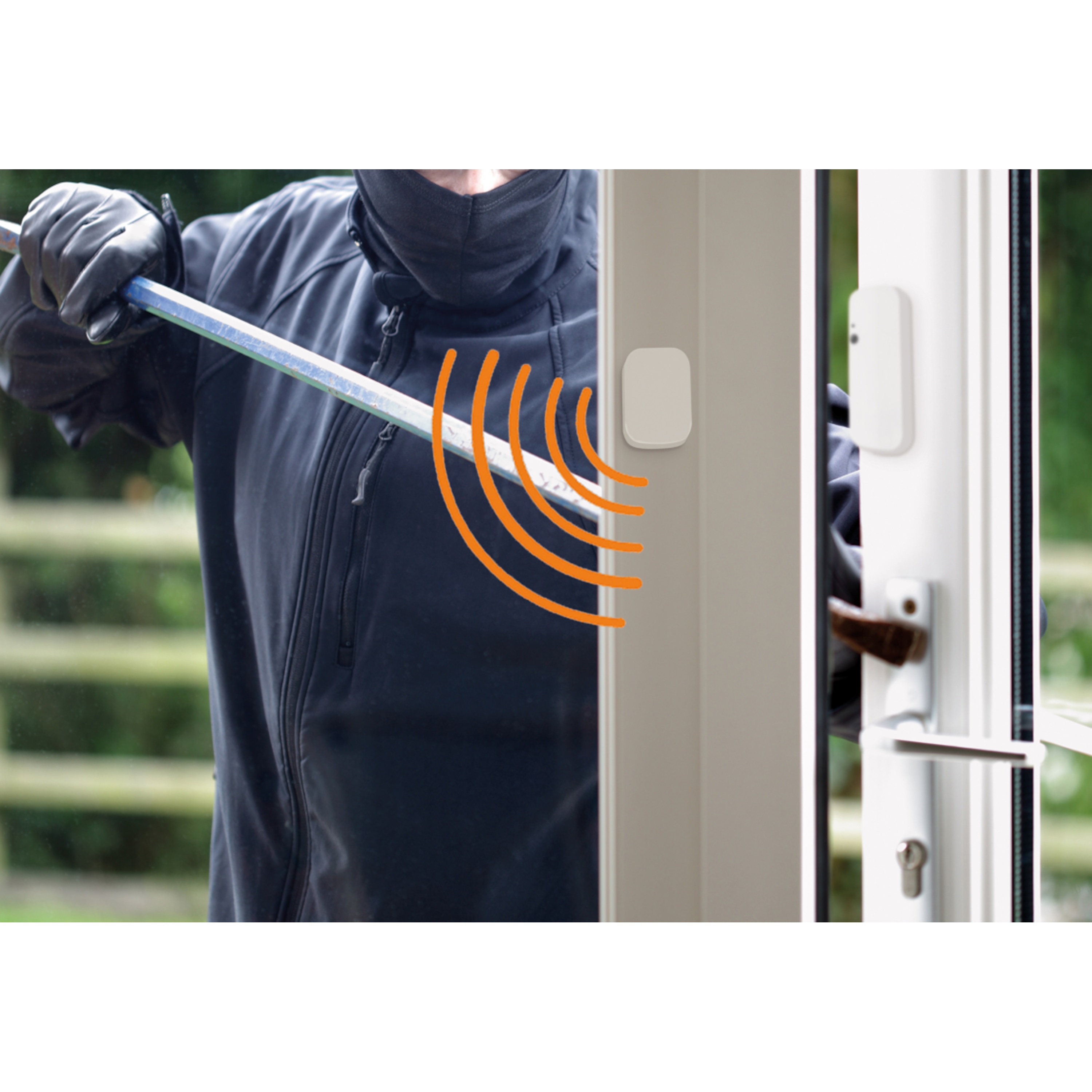 MEDION® Smart Home Sparpaket - 4 x Tür- und Fensterkontakt P85703, Smart Home, Erkennt geöffnete Türen, Fenster und Schränke, Löst Alarm aus, Steuerung per App