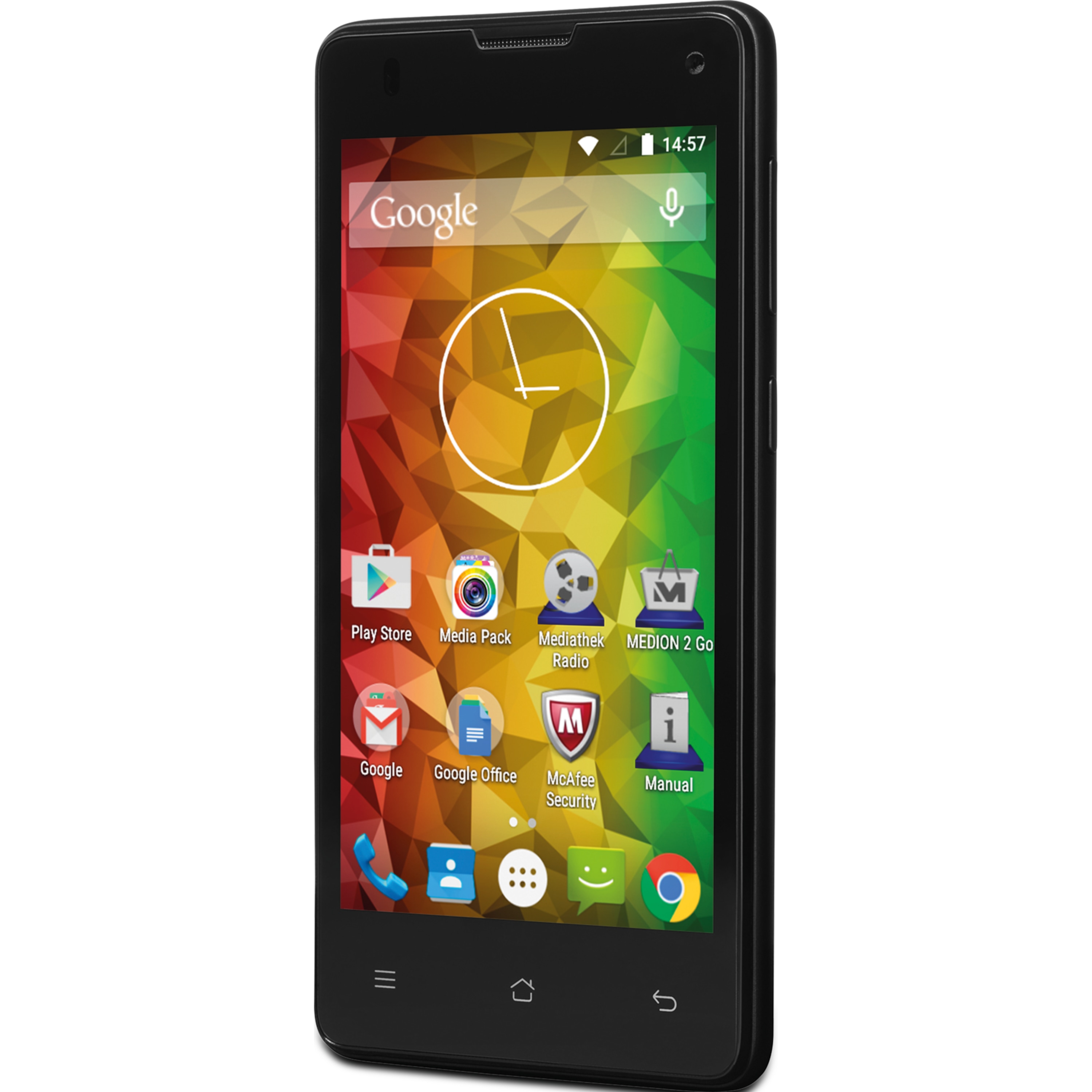 MEDION® LIFE® E4503 Smartphone, 11,43 cm (4,5“) Display, Android™ 5.0, 8 GB Speicher, Quad-Core-Prozessor