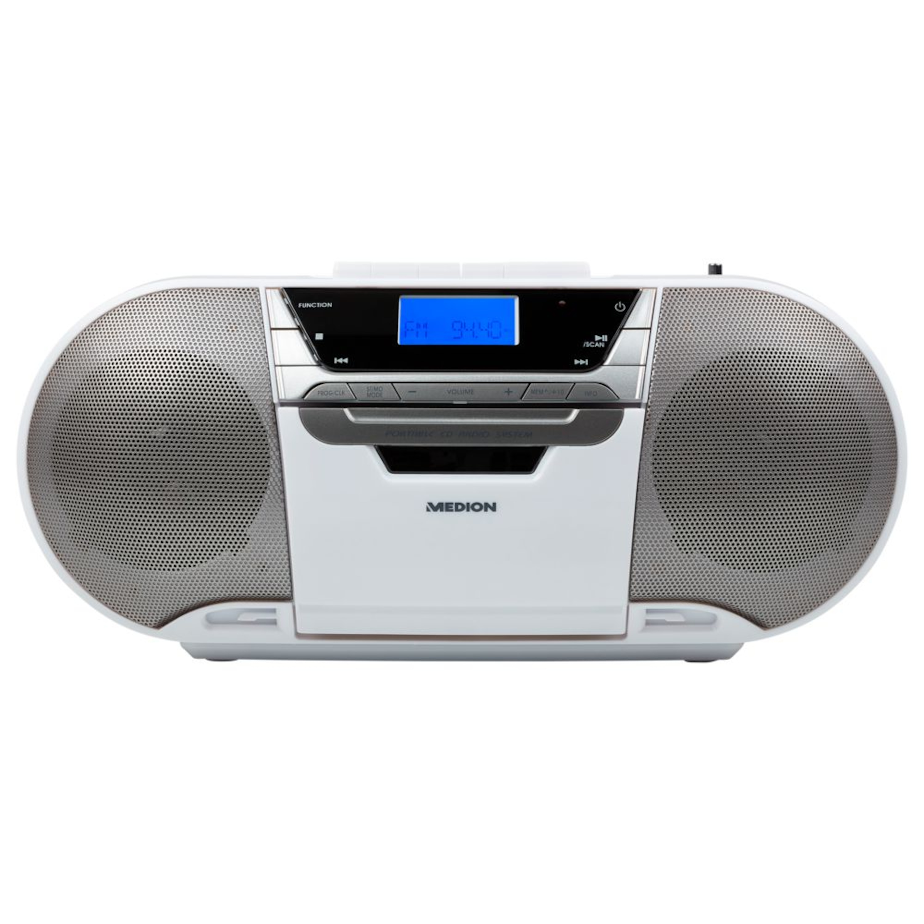 MEDION® LIFE® CD-/MP3-/Kassettenspieler, PLL-UKW Stereo Radio, LC-Display, CD/Mp3 Wiedergabe, USB-Anschluss, Kassettenfach, 2 x 20 W max. Musikausgangsleistung  (B-Ware)
