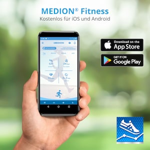 MEDION® LIFE® P2200 Fitnessuhr mit Farbdisplay, Multi-Sport Modi, Herzfrequenzmesser, Schlaftracking, Schrittzähler, Stoppuhr, Staub- und Wassergeschützt