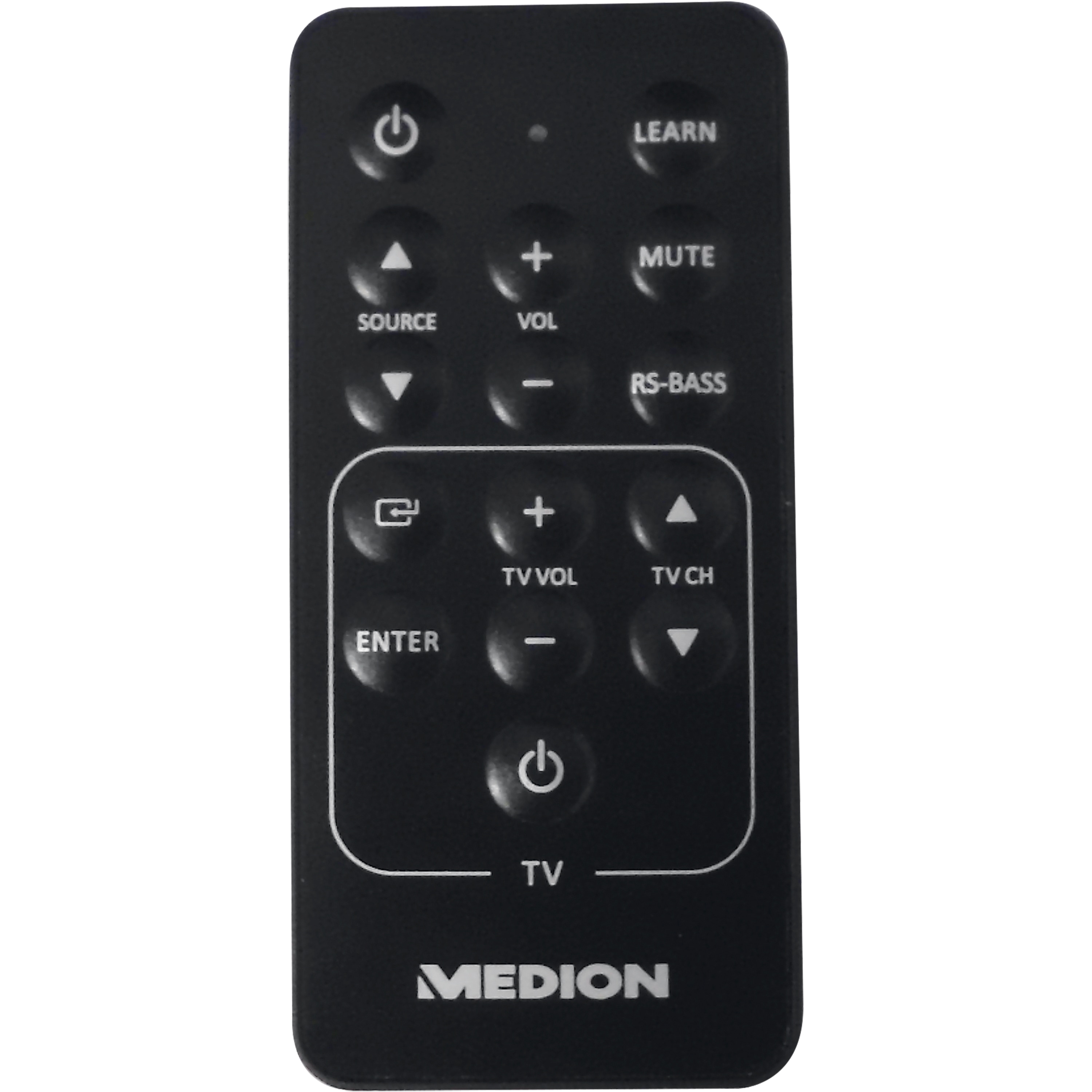 MEDION® LIFE® 2in1 TV-Soundbar mit Funk-Subwoofer, integrierter Verstärker, AUX-In, digitaler Audioausgang, besonders flacher und leistungsstarker Funk-Subwoofer, 2 x 25 W + 40 W (RMS)  (B-Ware)
