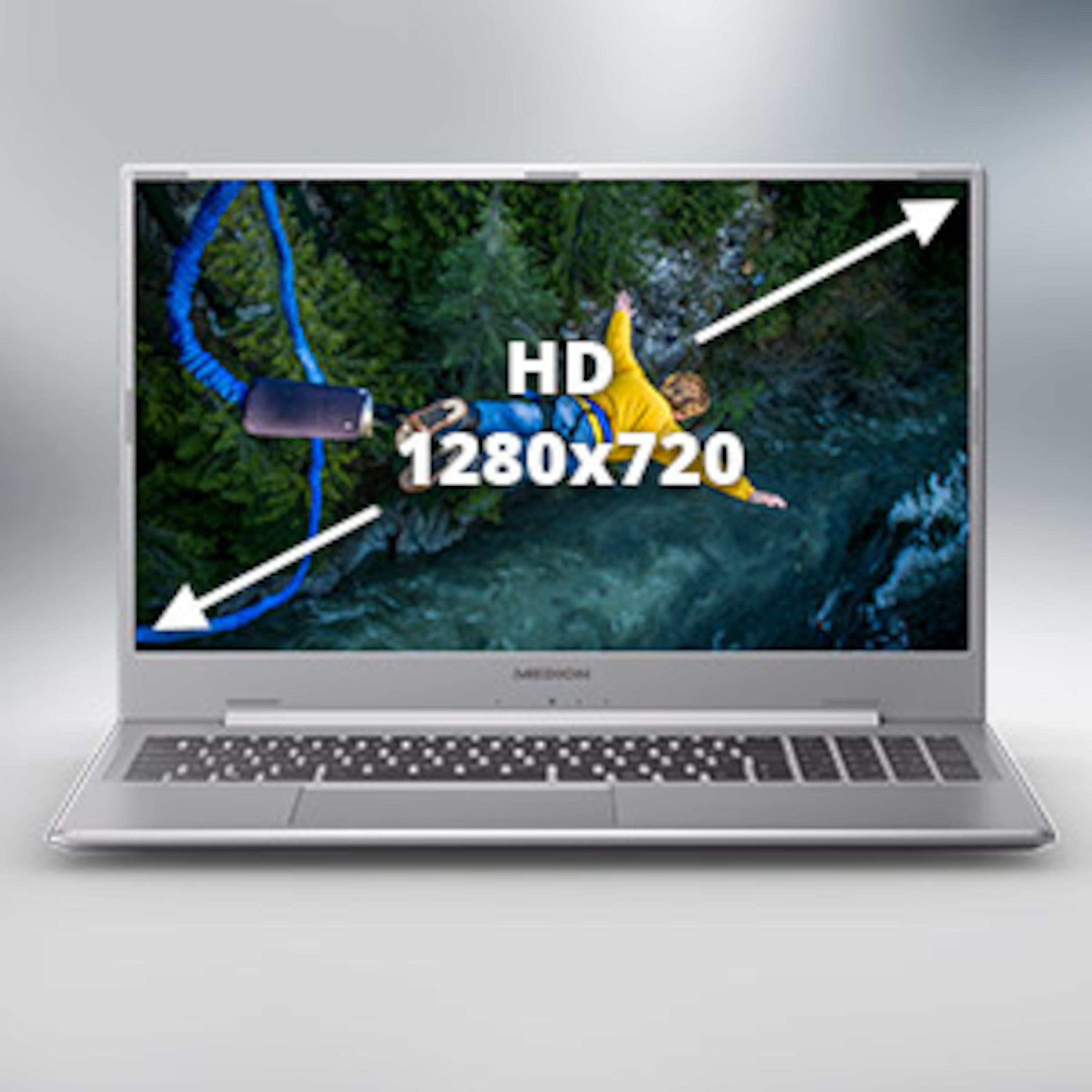 39,6 cm (15,6") HD Display