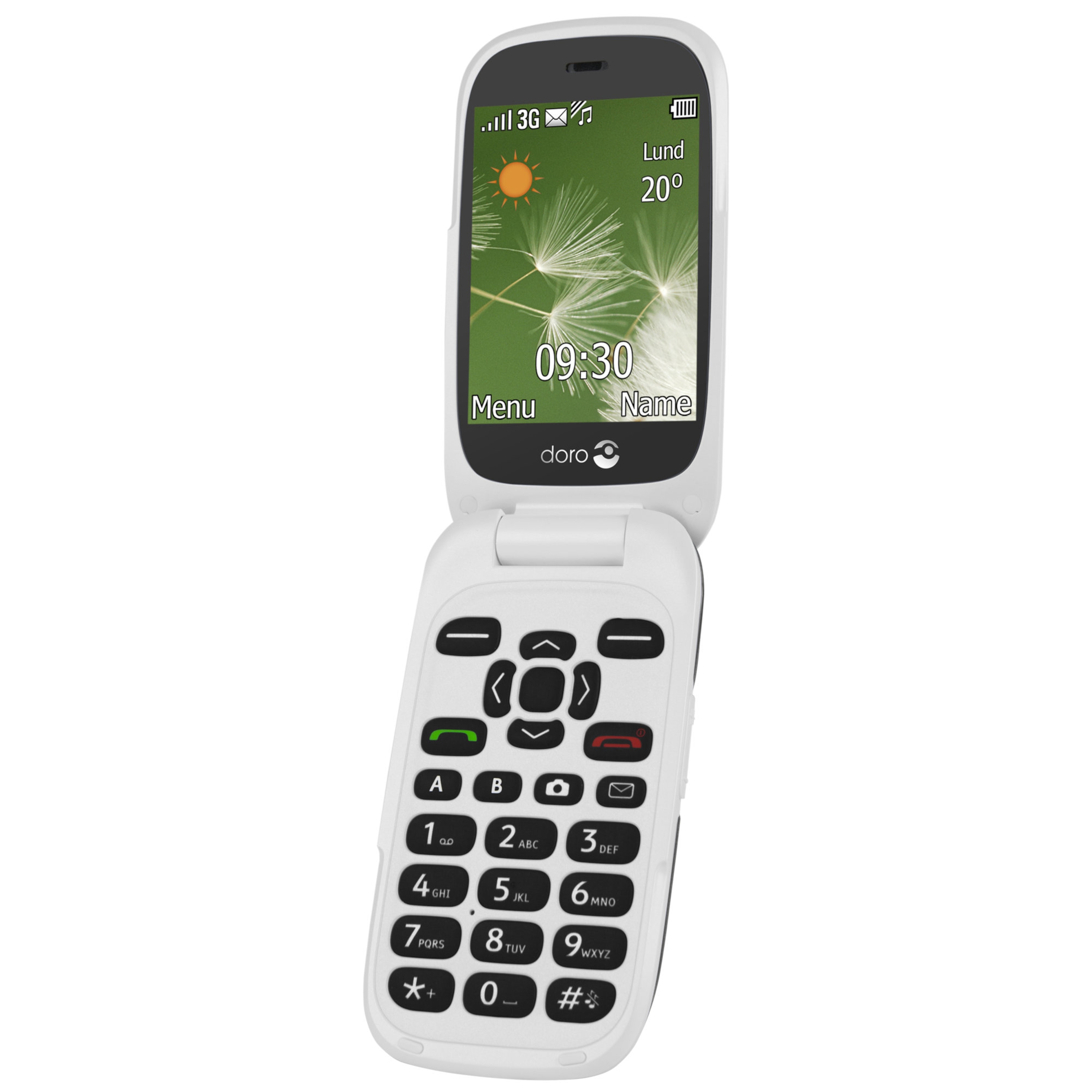 DORO 6520 Mobiltelefon, 7,11 cm (2,8'') Farbdisplay, Telefonbuch mit 500 Speicherplätzen, Bluetooth 2.1, 2 MP Kamera