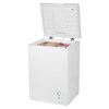 MEDION® Gefriertruhe MD 37376, 99 L Nutzinhalt, integrierter Metallkorb, platzsparend, manuelle Temperaturkontrolle