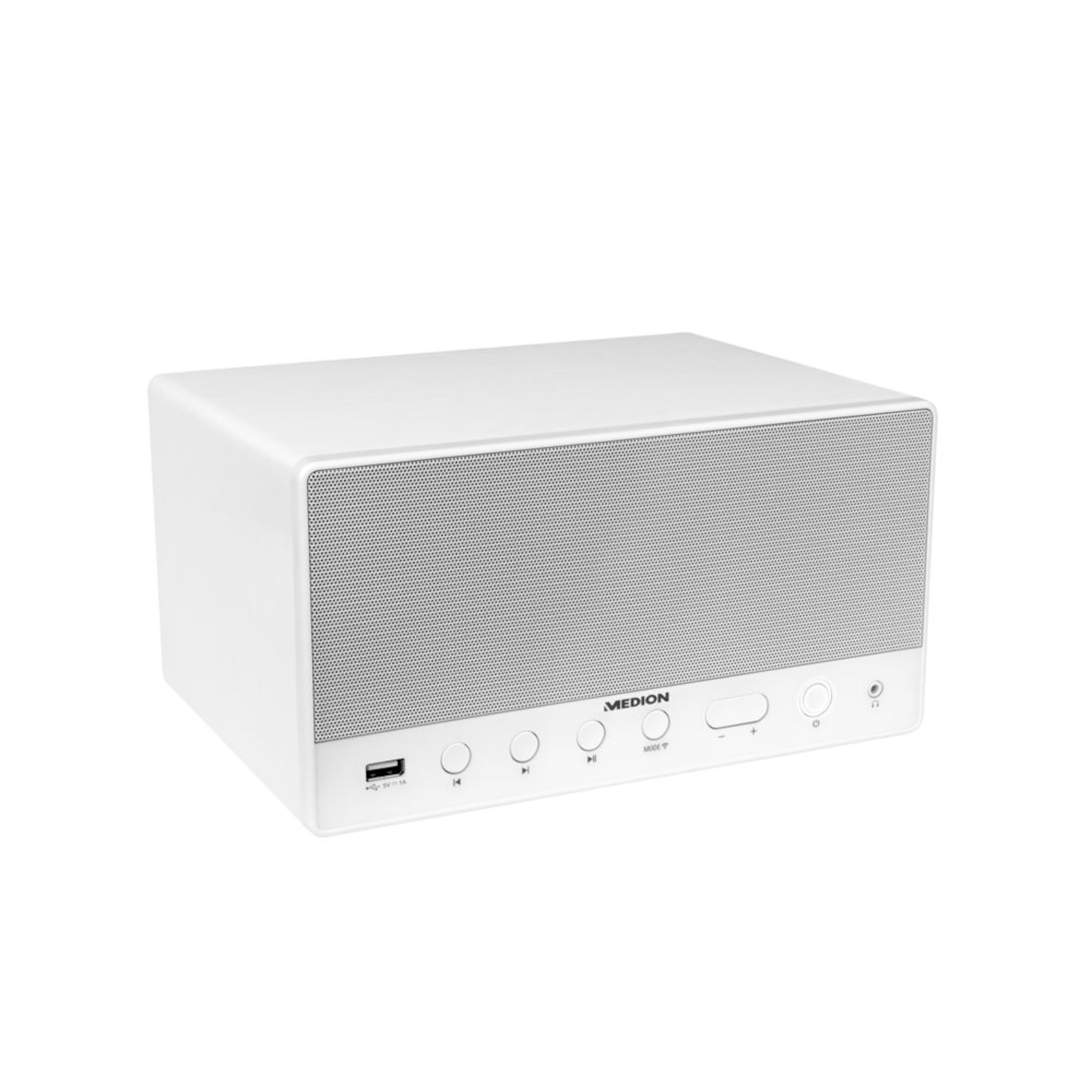 MEDION® LIFE® P61071 Multiroom Lautsprecher mit WLAN, Spotify® Connect kompatibel, DLNA, USB Ladeanschluss, AUX, 2 x 7 W + 15 W RMS