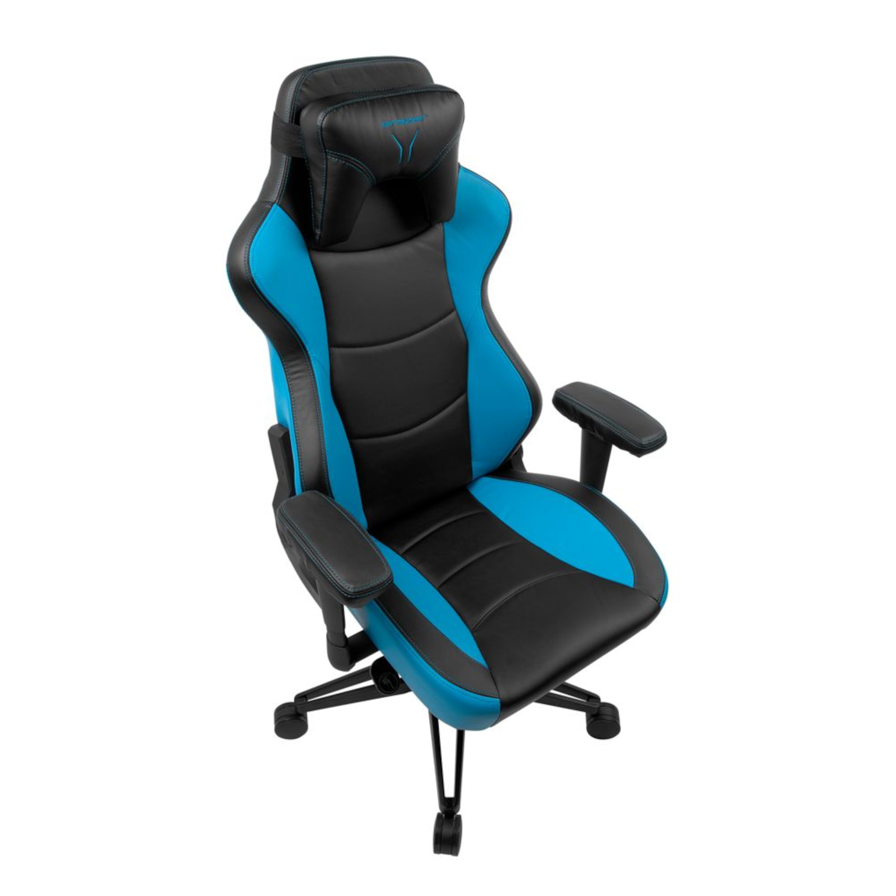 MEDION® ERAZER® X89100 Gaming Stuhl, stilvoll und komfortabel, sportliche Optik und hochwertige Materialien, mit 2 Kissen für den Rücken- und Kopfbereich