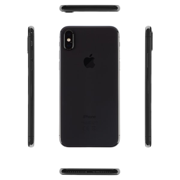 APPLE iPhone X 64 GB, schwarz (generalüberholt)