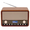 MEDION® DAB+ Retro radio LIFE® E66312 | FM Tuner | 2 x 20 Watt | Wekker functie | Vintage design