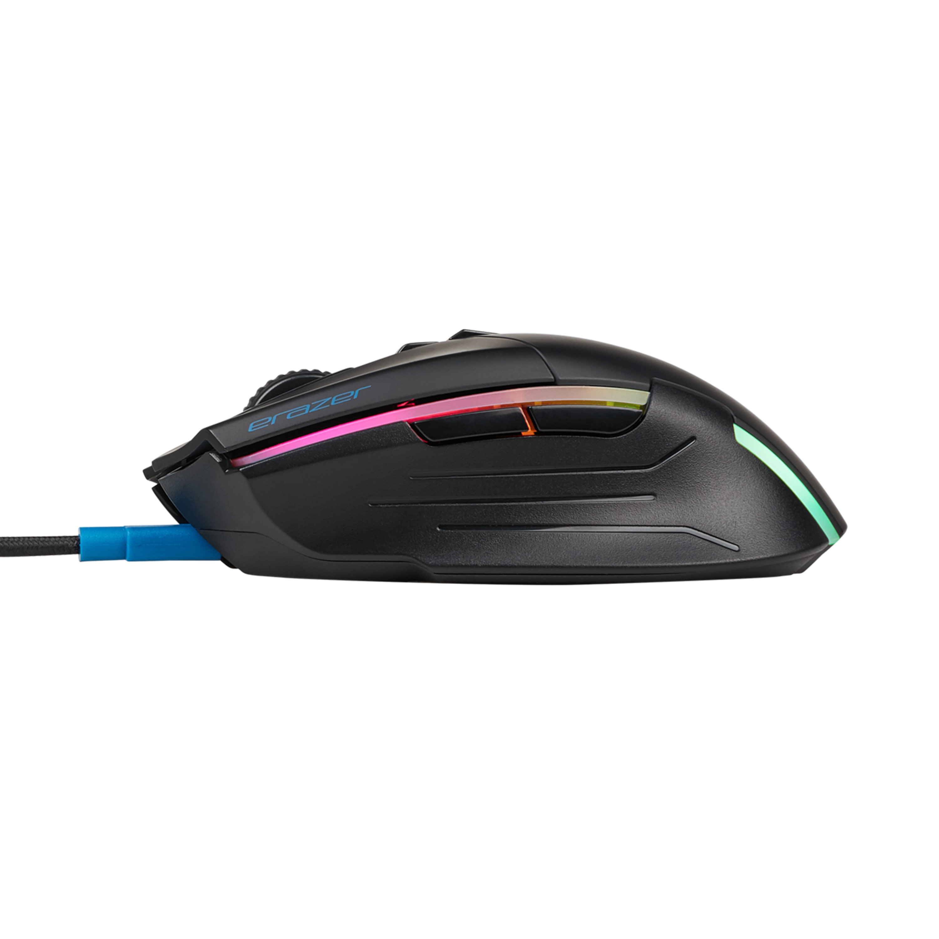 MEDION® ERAZER® X81035 Gaming Maus, PixArt-Sensor, wahlweise kabelgebundener oder -loser Betrieb möglich, Li-Polymer Akku, DPI Profile, RGB Beleuchtung, ergonomisch