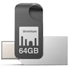 WENTRONIC Nitro Plus OTG USB Typ C Stick, 64 GB, On-the-go Typ C Adapter, Bis zu 150 MB/s, Für Smartphones und Tablets