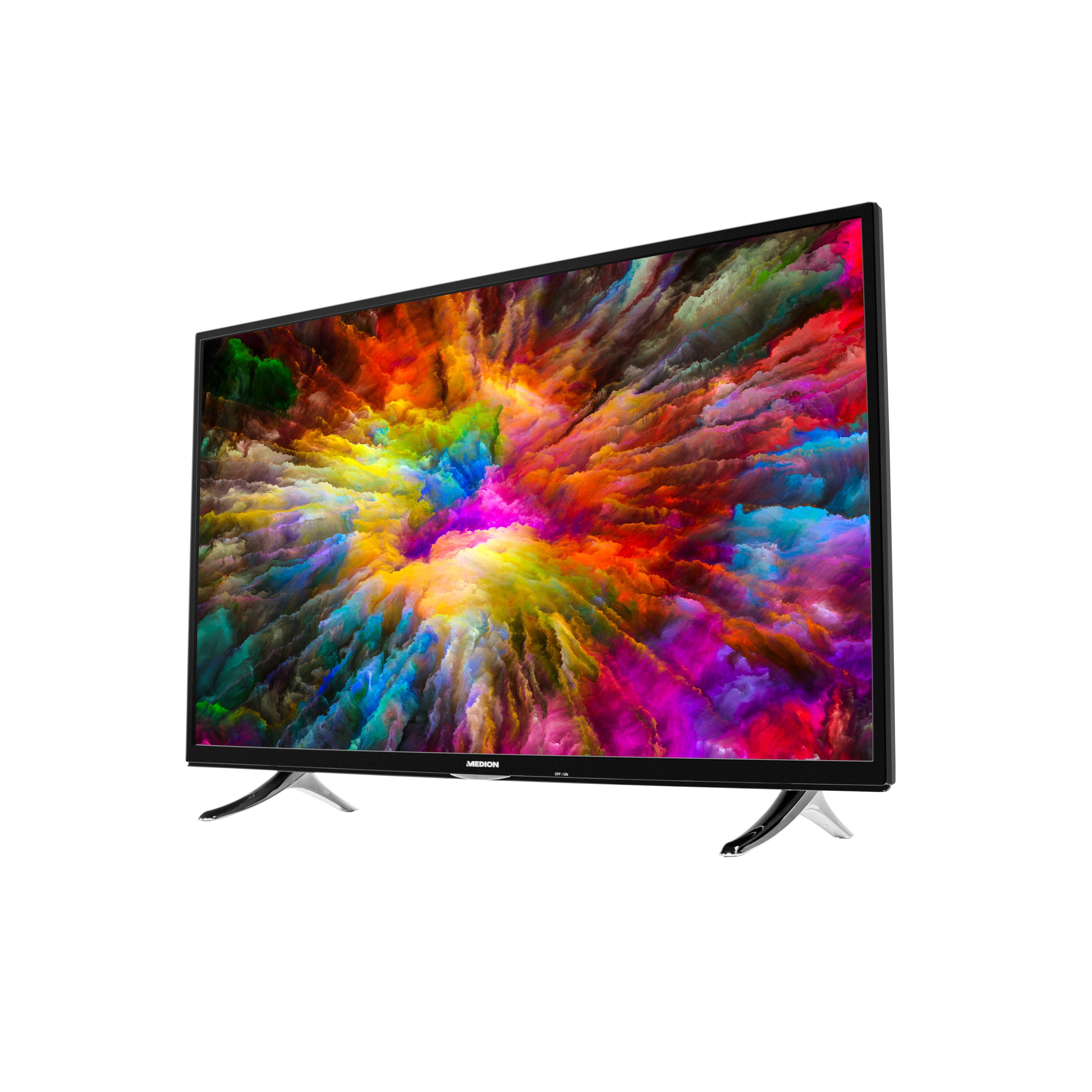 MEDION® LIFE® X15555 Smart-TV, 138,8 cm (55'') Ultra HD Display, HD Triple Tuner, 1200 MPI, HDR, Netflix APP, AVS, CI+