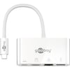 GOOBAY Adaptateur USB-C multiport, un périphérique USB-C™ ajoute un port Ethernet, un port HDMI™ et un port USB 3.0