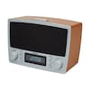 MEDION® LIFE® DAB+/UKW Uhrenradio E66462 im Retro-Design, 2 x 20 Watt max. Musikausgangsleistung (2 x 2 Watt RMS), USB-Ladeanschluss, Radio Data System  (B-Ware)
